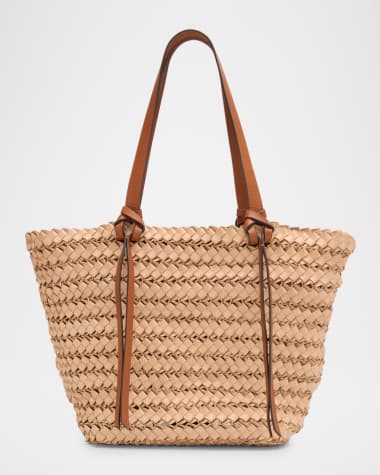 Ulla Johnson Imani Large Woven Leather Tote Bag