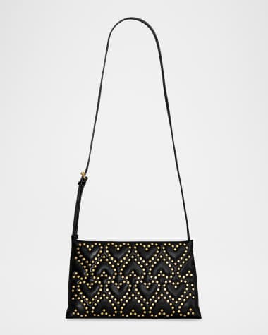 Rebecca Minkoff Heart Studded Leather Crossbody Bag