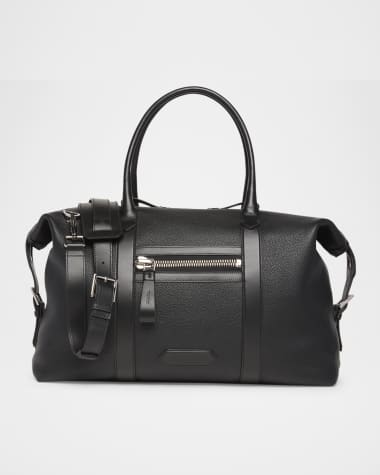 TOM FORD Men's Buckley Soft Grain Leather Duffel Bag