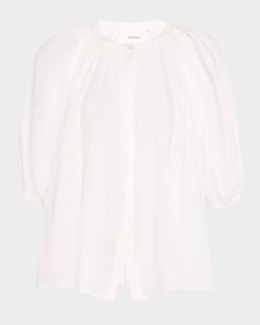 Xirena Evynn Lace-Inset Cotton Shirt