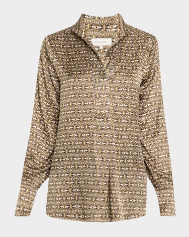 Dea Kudibal Natedea Printed Silk Blouse