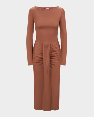 STAUD Gres Midi Dress