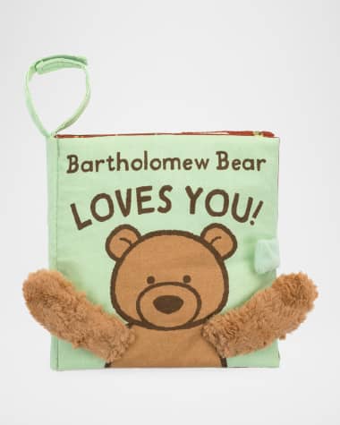 Jellycat Bartholomew Bear Loves You Fabric Crinkle Book