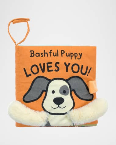 Jellycat Bashful Puppy Loves You Fabric Crinkle Book