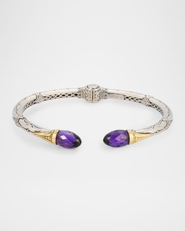 Konstantino Anthos Dagger Dark Amethyst Quartz Hinge Bracelet