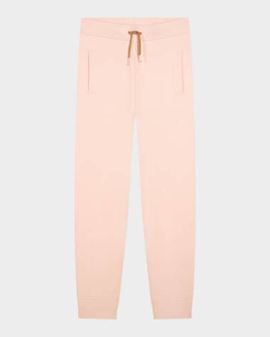 Chloe Girl's Striped Trim Knit Trousers, Size 4-5
