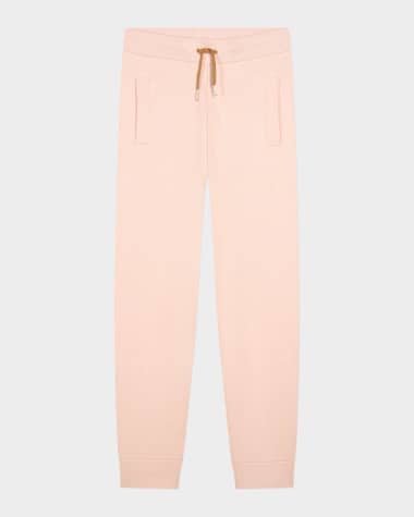 Chloe Girl's Striped Trim Knit Trousers, Size 6-12
