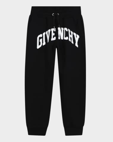 Givenchy Kid's Logo-Print Fleece Sweatpants, Size 4-5