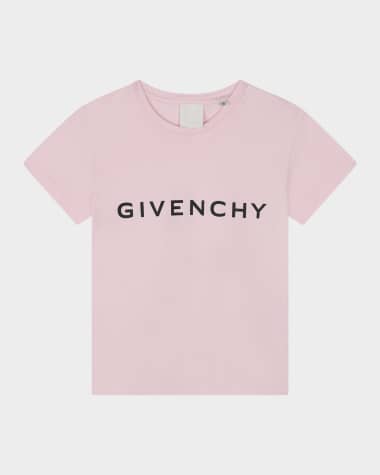 Givenchy Kid's Classic Logo-Print T-Shirt, Size 6-12