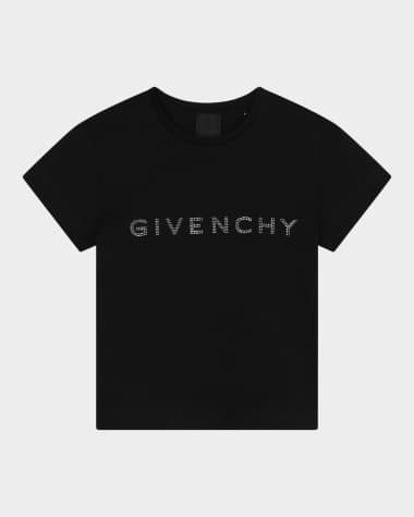 Givenchy Kid's Classic Logo-Print T-Shirt, Size 4-5