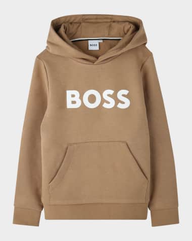 BOSS Boy's Logo-Print Hoodie, Size 4-5