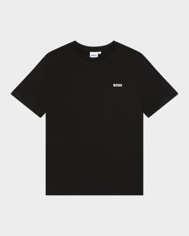 BOSS Boy's Contrast Logo-Print T-Shirt, Size 8-16