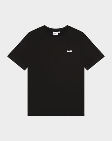 BOSS Boy's Contrast Logo-Print T-Shirt, Size 4-5