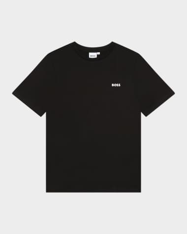 BOSS Boy's Contrast Logo-Print T-Shirt, Size 6