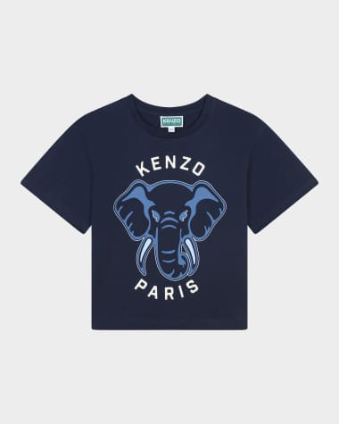 Kenzo Girl's Logo-Print Graphic T-Shirt, Size 2-5