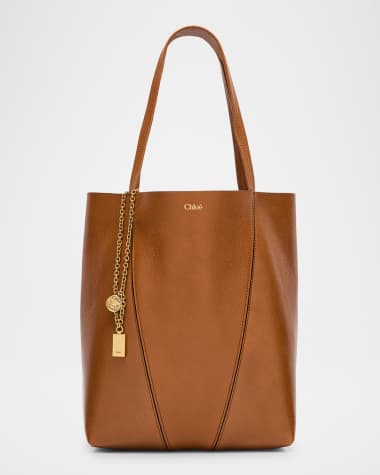 Chloe Spin Medium Tote Bag in Leather
