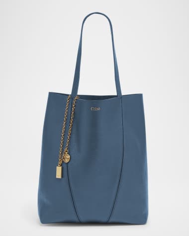 Chloe Spin Medium Tote Bag in Leather