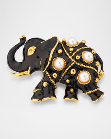 Kenneth Jay Lane Elephant Pin