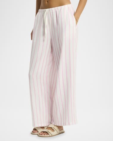 Sea Level Swim Striped Drawstring Surf Pants