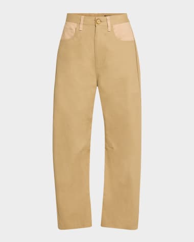 Rag & Bone Charlie Curved Cotton Pants