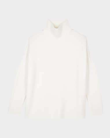 The Kooples Mock-Neck Cashmere-Blend Sweater