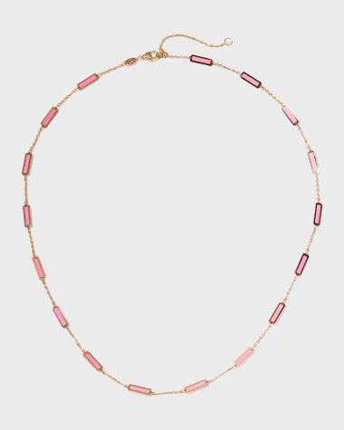 Frederic Sage 14K Yellow Gold 17-Station Inlay Necklace