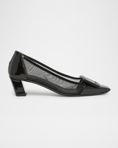 Roger Vivier Belle Vivier Patent Buckle Ballerina Pumps