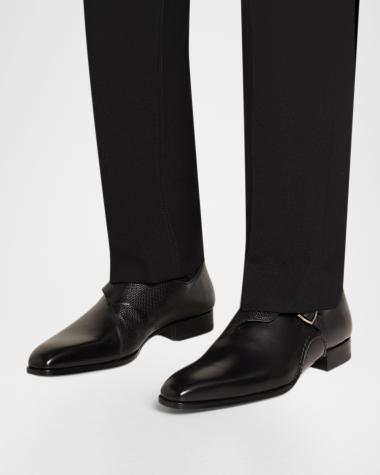 black leather dress shoes men Designer for SCH005223_B_S