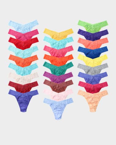 Hanky Panky x Pantone Low-Rise Lace Thongs, 27-Pack