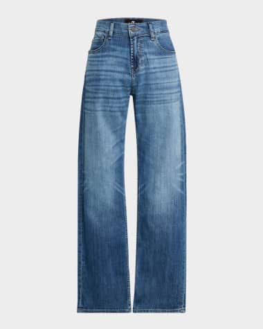 7 for all mankind Men's Austyn Whiskered Straight-Leg Jeans