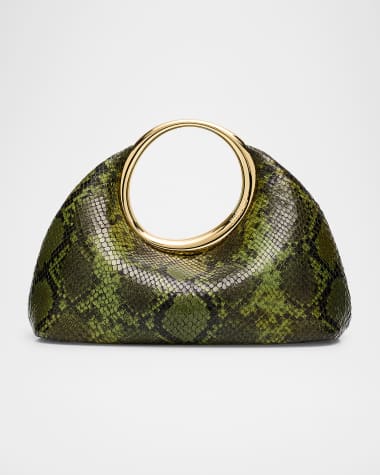 Jacquemus Le Petit Calino Snakeskin Printed Leather Top-Handle Bag