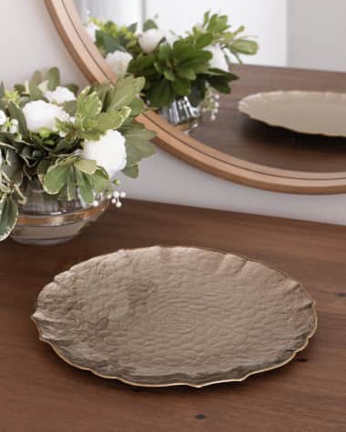 Beatriz Ball Glass Large Round Platter or Charger