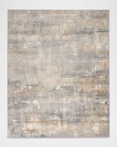 Calvin Klein Rush Blue/Beige Power-Loomed Rug, 9' x 12'