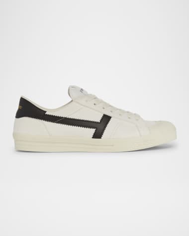 TOM FORD Jaravis Suede and Leather Low-Top Sneakers