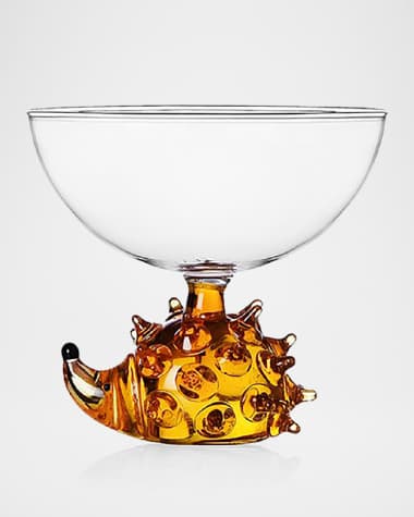 ICHENDORF Animal Farm Amber Hedgehog Bowl, 8.5 oz.
