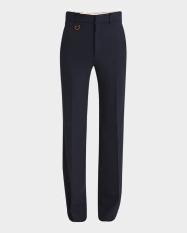 Chloe Boyish Straight-Leg Tailored Trousers