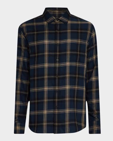 Vince Men's Terrance Plaid Sport Shirt