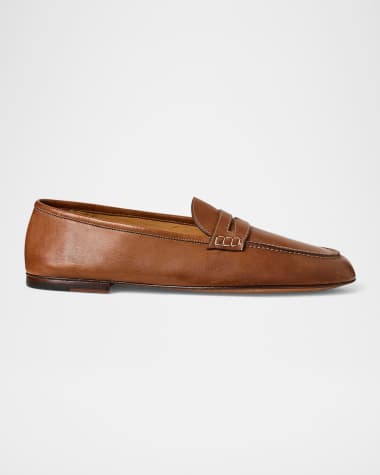 Ralph Lauren Purple Label Men's Collins Leather Penny Loafers