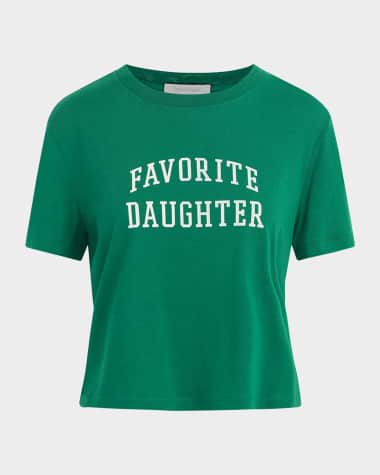 Favorite Daughter Favorite Daughter Cropped Collegiate T-Shirt