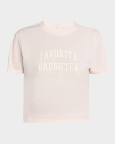 Favorite Daughter Favorite Daughter Cropped Collegiate T-Shirt