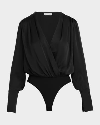 Favorite Daughter The Date Satin Bodysuit