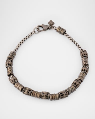 Armenta Men's Grey Sterling Silver Bracelet