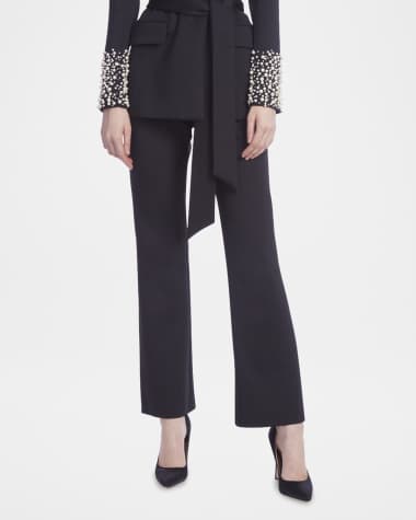 Badgley Mischka High-Rise Scuba Pants