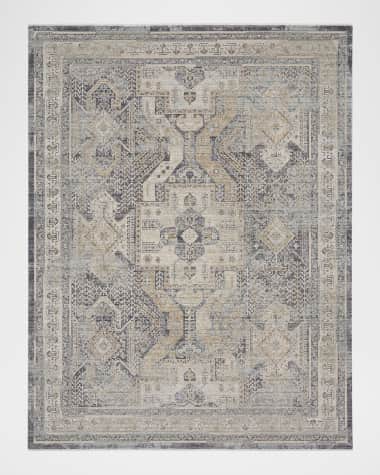 Nourison Lynx Charcoal Power-Loomed Rug, 8' x 10'