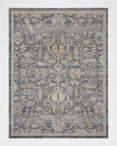 Nourison Lynx Navy Power-Loomed Rug, 8' x 10'