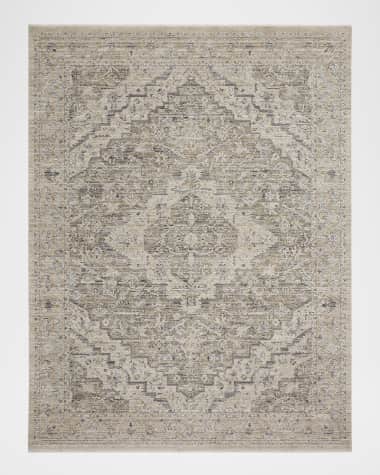 Nourison Lynx Ivory/Taupe Power-Loomed Rug, 8' x 10'