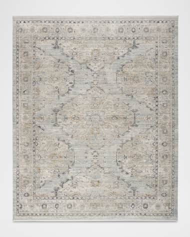 Nourison Lynx Light Blue Power-Loomed Rug, 8' x 10'
