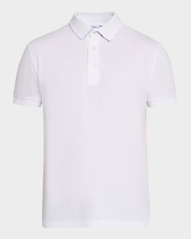 Etro Men's Printed-Undercollar Polo Shirt