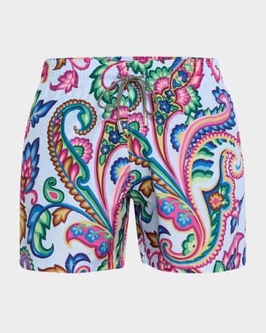 Etro Men's Paisley Swim Shorts