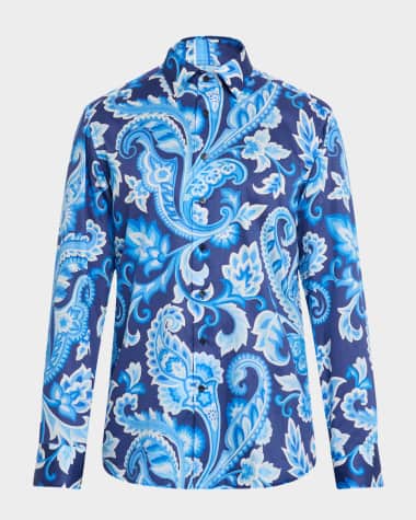 Etro Men's Paisley Sport Shirt